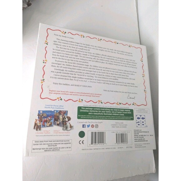 The Elf onthe Shelf A Christmas Tradition Story Book Elf Doll Boy Scout Activity - Picture 8 of 8